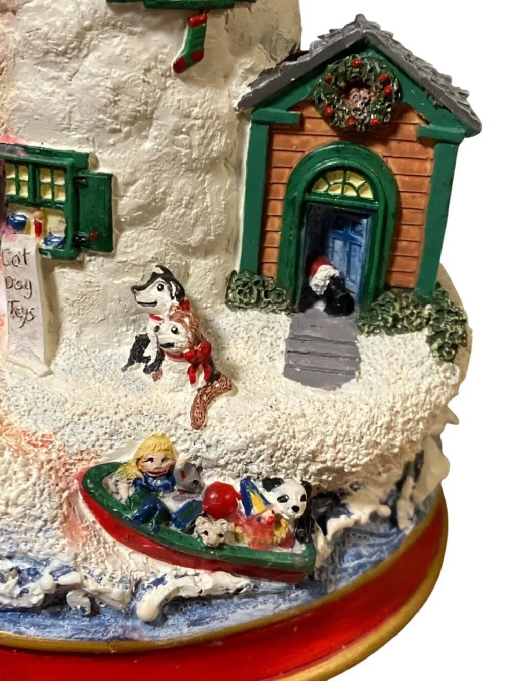 Danbury Mint Lighthouses of Christmas Candle Sticks Holder Figurines